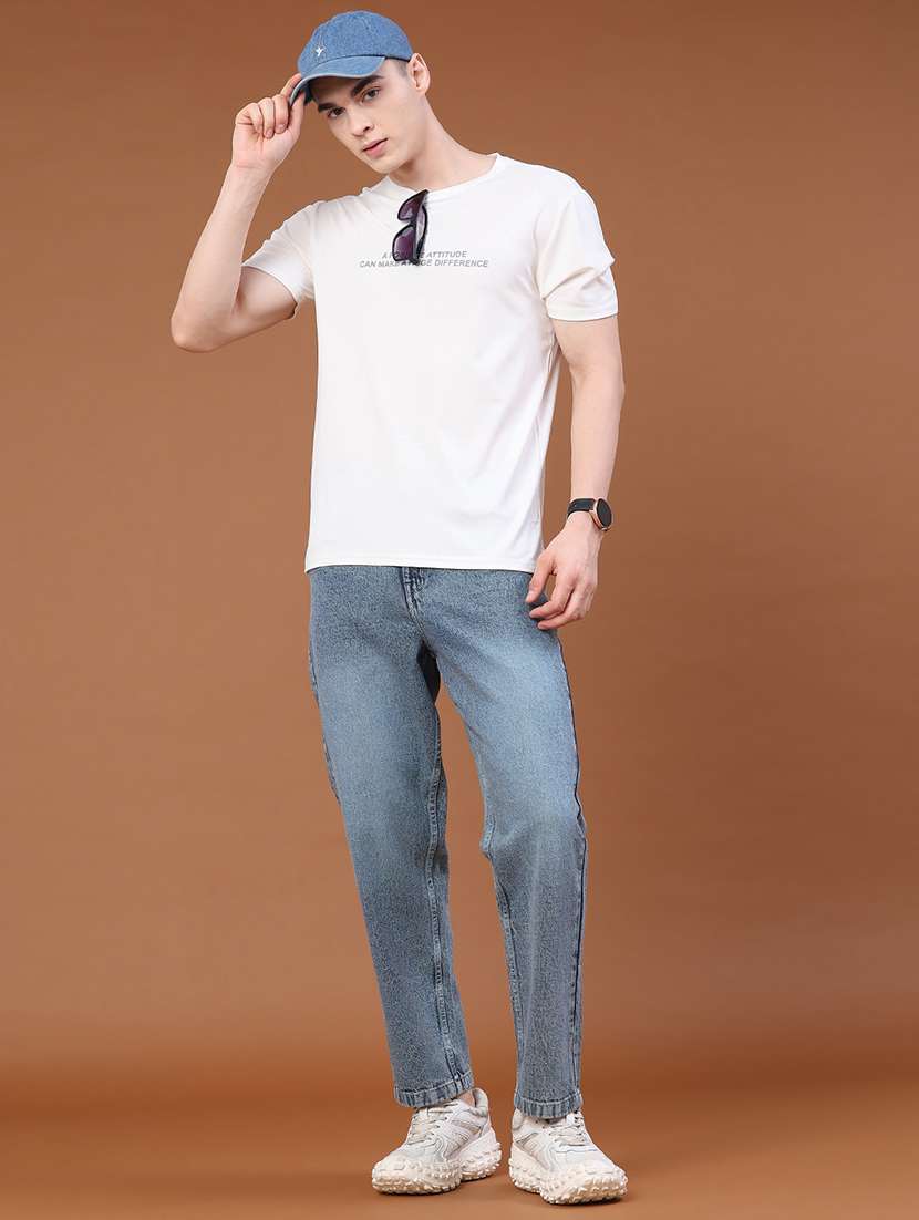 men washed mid rise tapered jeans - 22468295 -  Standard Image - 5