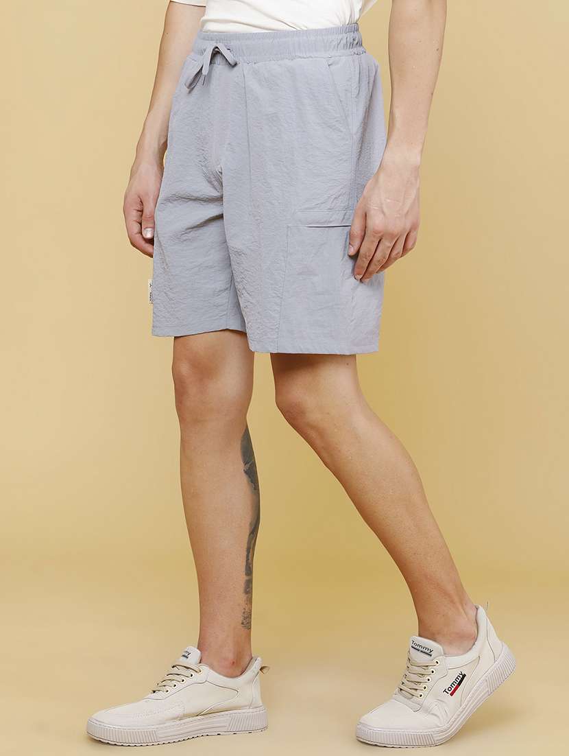 men solid mid rise regular fit shorts - 22468398 -  Standard Image - 3