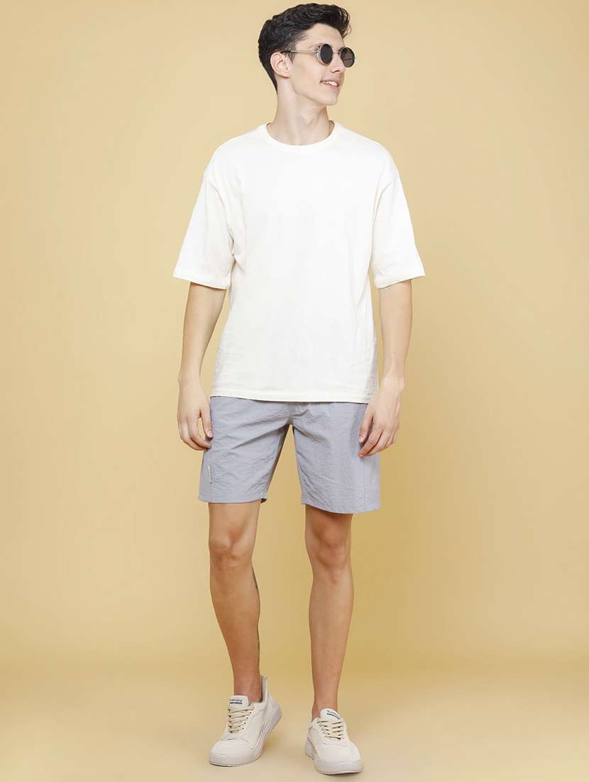 men solid mid rise regular fit shorts - 22468398 -  Standard Image - 5