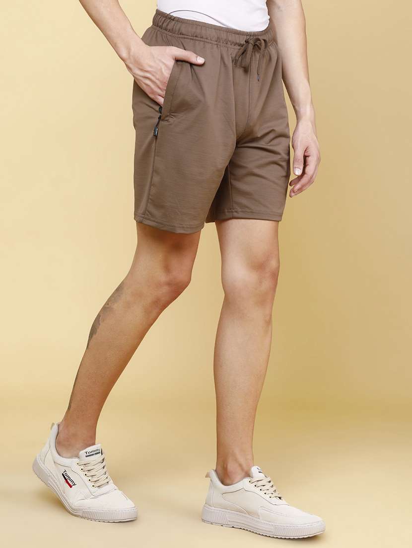 men solid mid rise regular fit shorts - 22468656 -  Standard Image - 3
