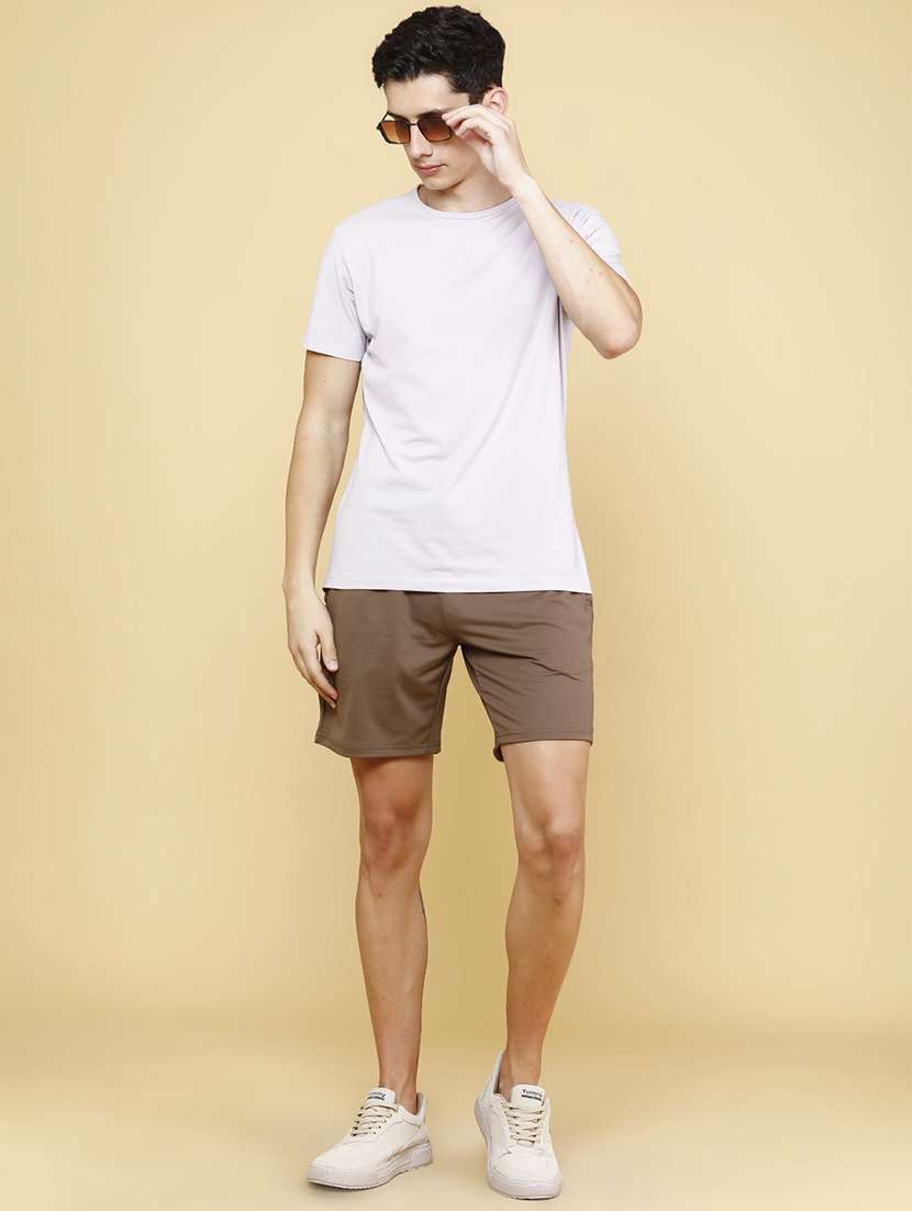 men solid mid rise regular fit shorts - 22468656 -  Standard Image - 5