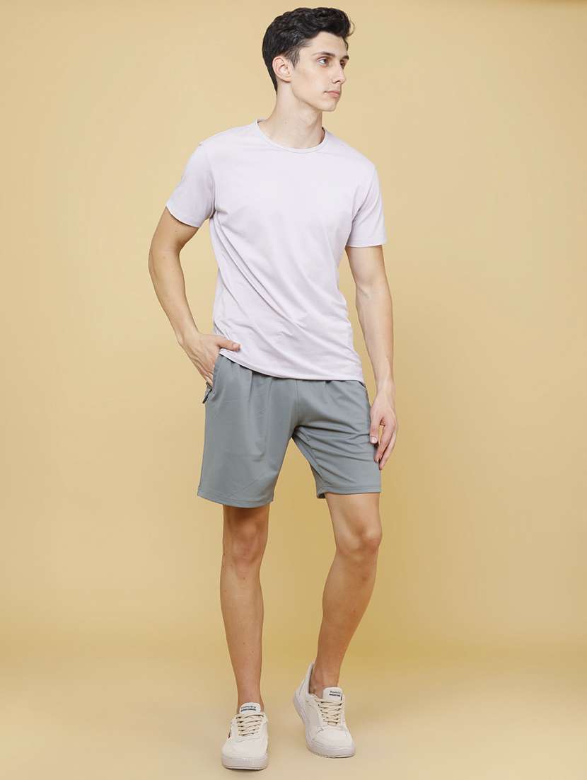 men solid mid rise regular fit shorts - 22468660 -  Standard Image - 5