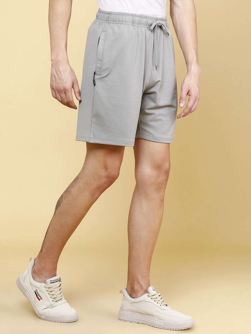 men solid mid rise regular fit shorts - 22468661 -  Standard Image - 3