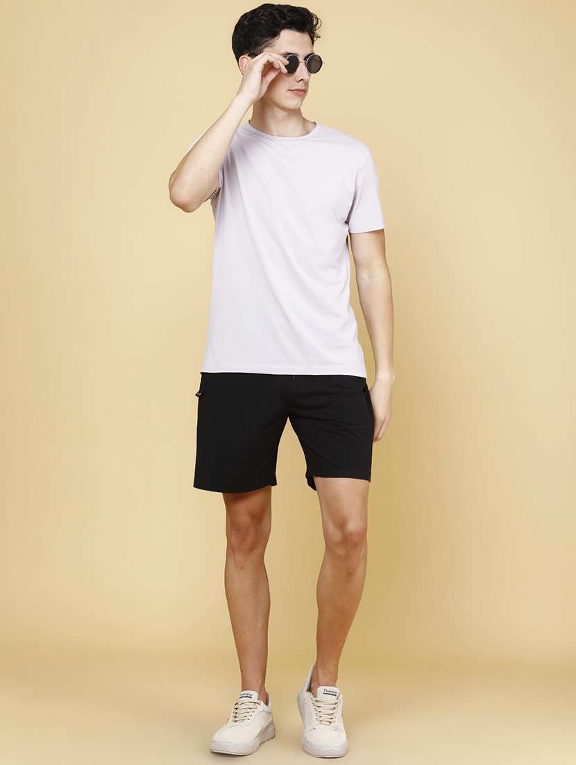 men solid mid rise regular fit sport shorts - 22468664 -  Standard Image - 5