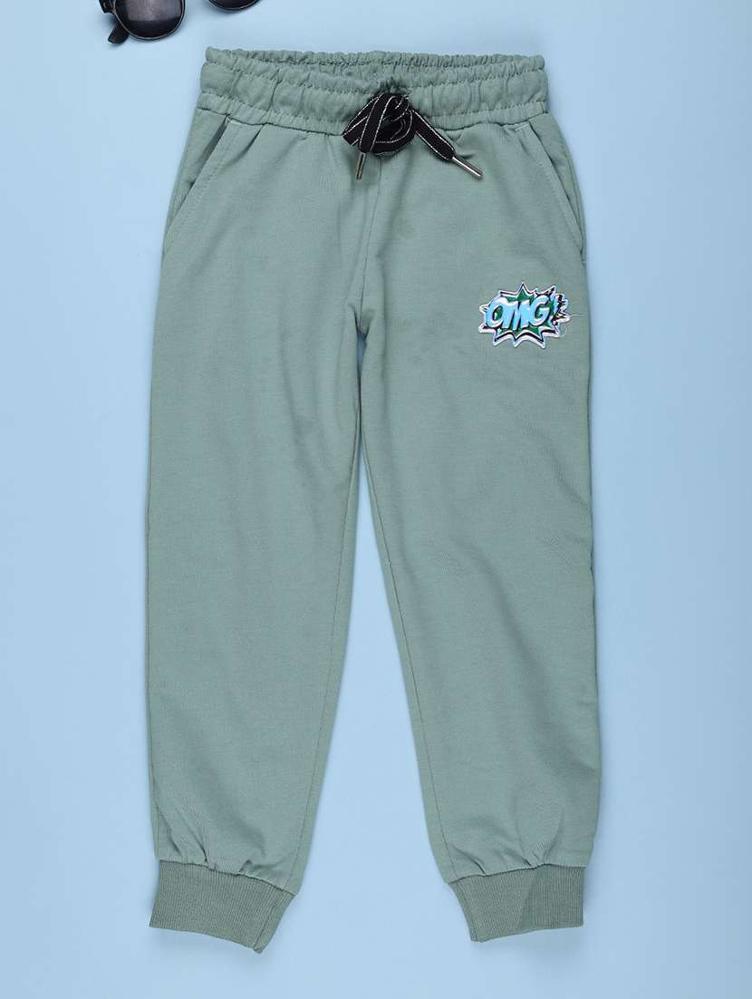girls printed mid rise regular fit jogger