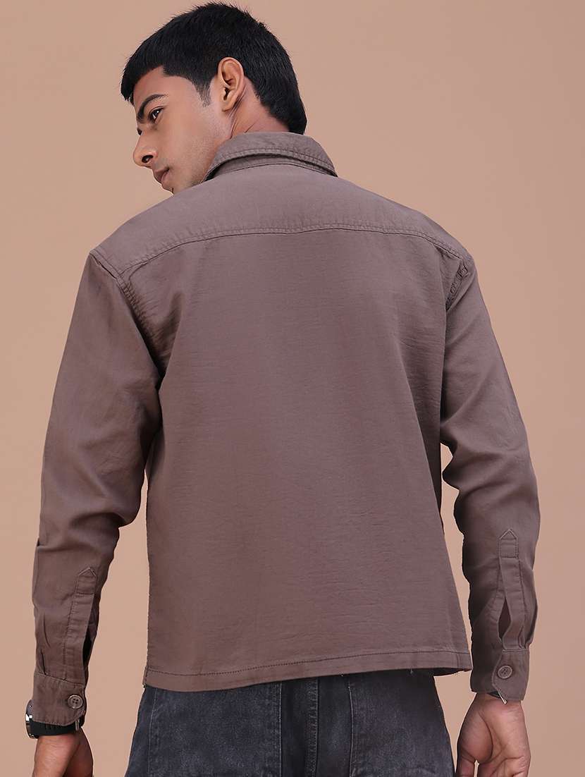 Men Solid Long Sleeve Regular Fit Casual Shirt - 22468789 -  Standard Image - 3