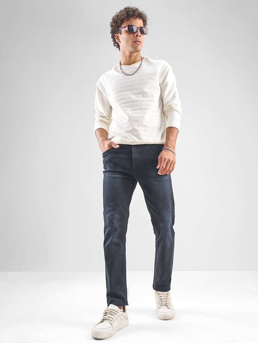 men solid mid rise slim fit jean - 22469138 -  Standard Image - 5