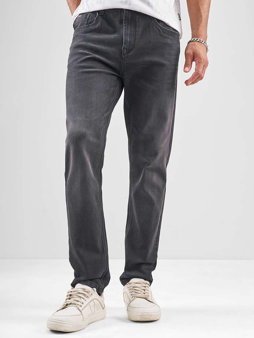 men black cotton jeans