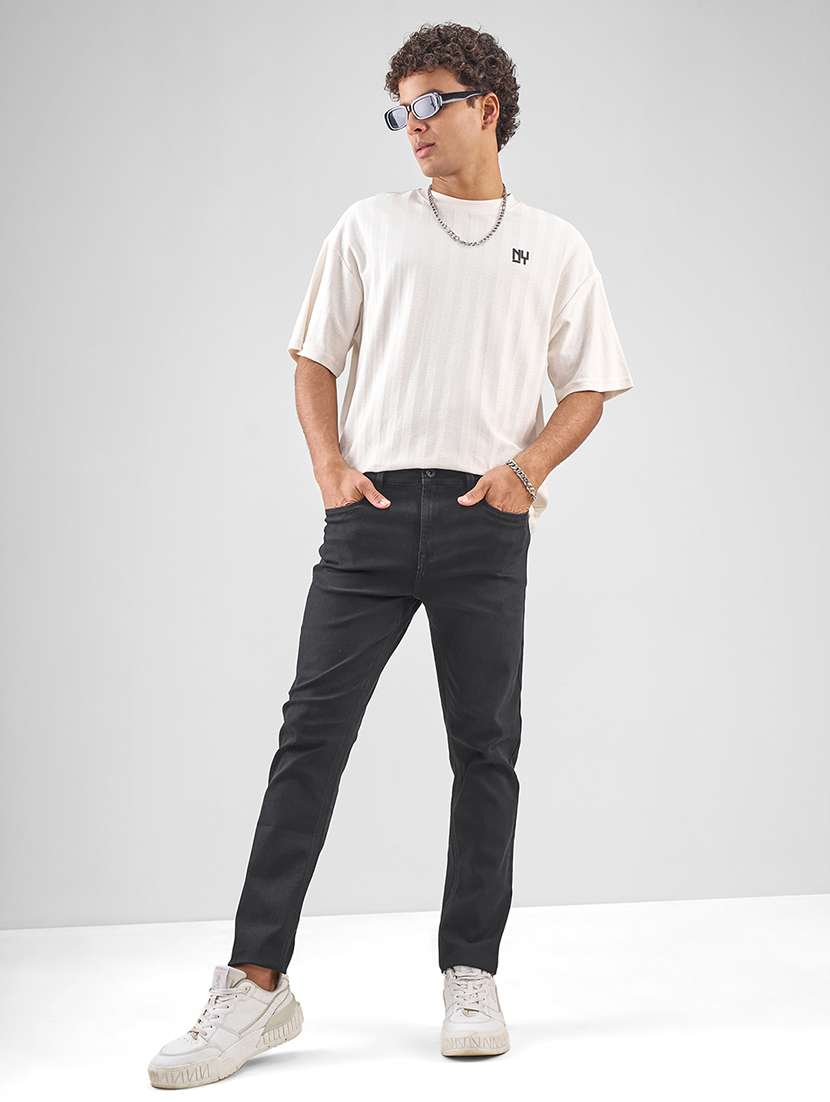 men solid mid rise slim fit jean - 22469140 -  Standard Image - 5