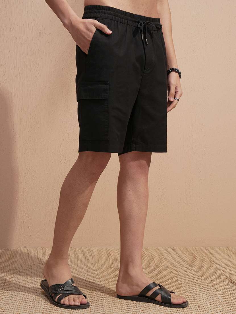  men black loose fit cargo shorts - 22469161 -  Standard Image - 3