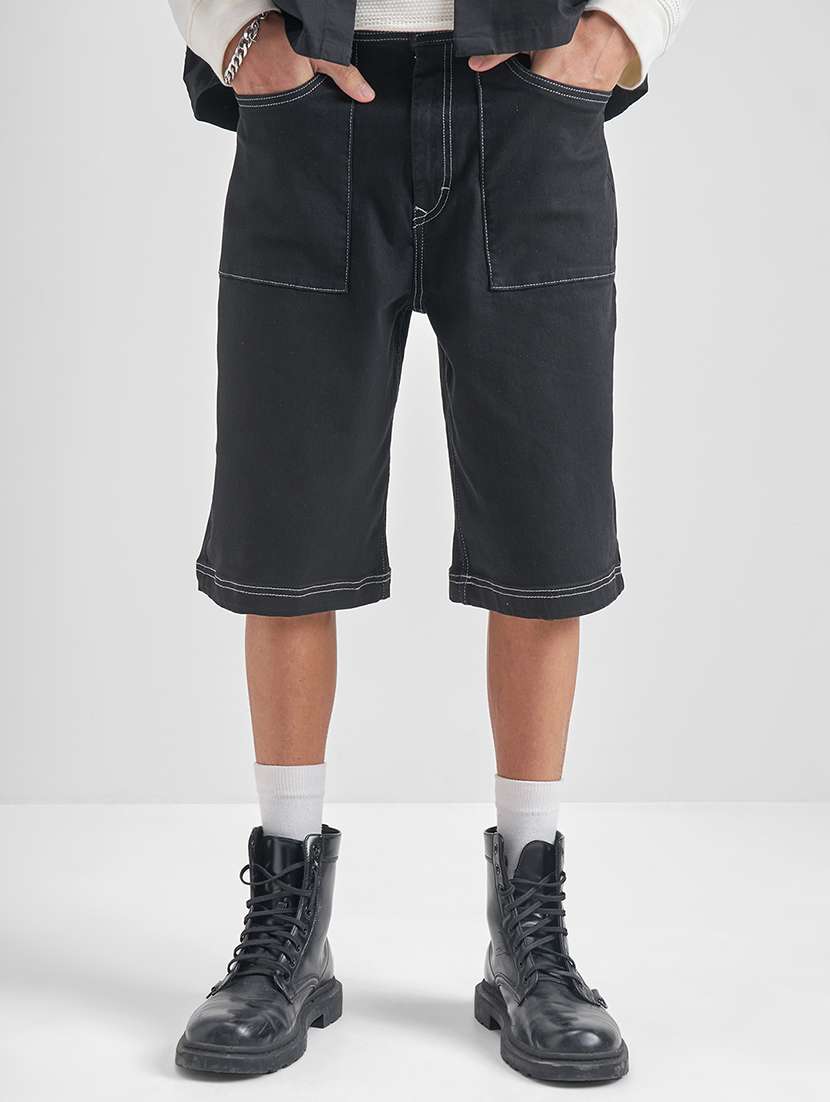 men polyester s short