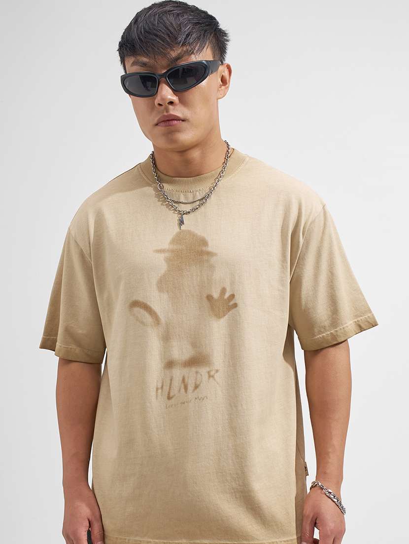 men printed short sleeve t-shirt