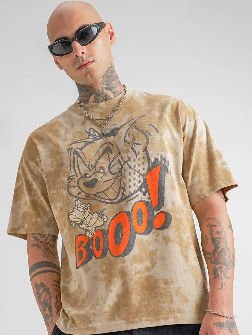 men printed short sleeve t-shirt