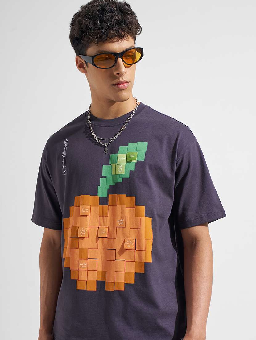 men printed short sleeve t-shirt