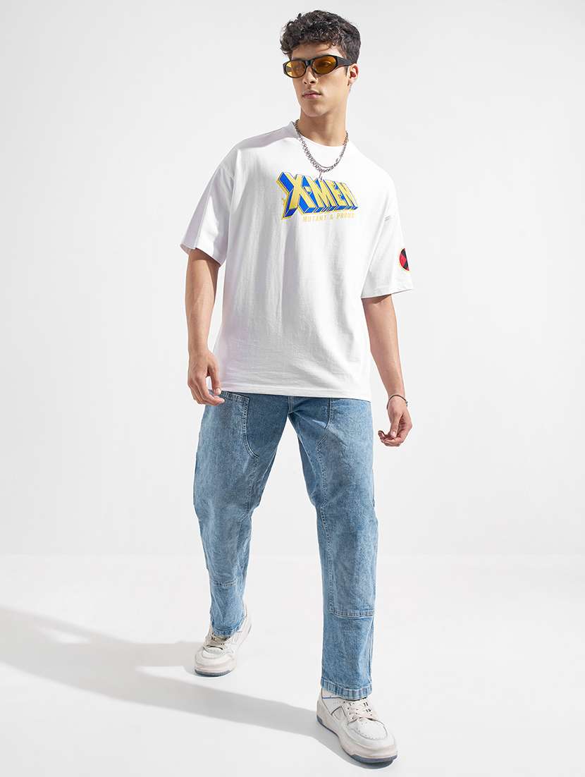 men white cotton plain t-shirt - 22469302 -  Standard Image - 5