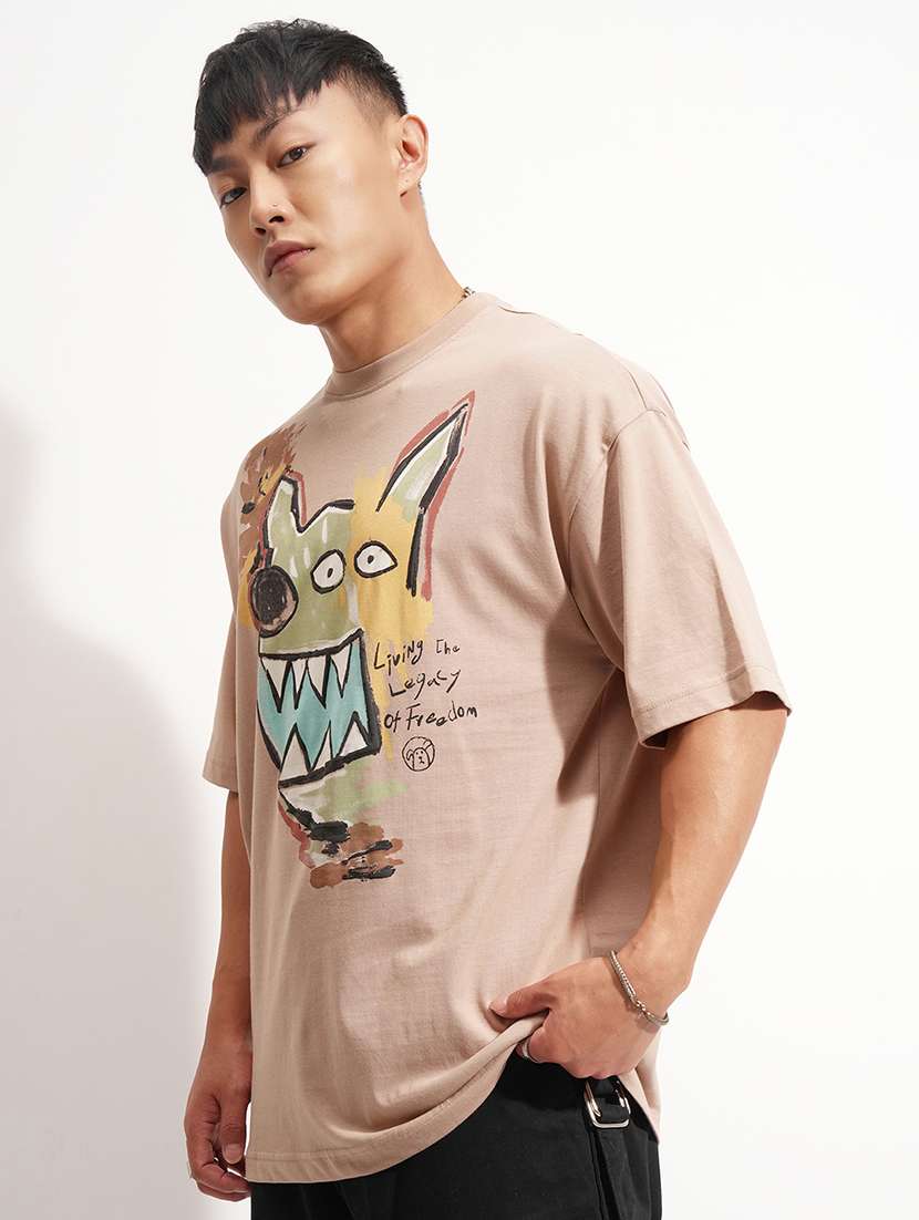 men printed short sleeve t-shirt - 22469356 -  Standard Image - 3