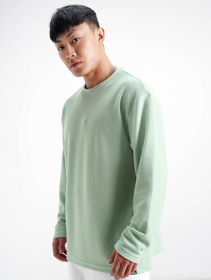 men solid long sleeve relaxed fit t-shirt - 22469358 -  Standard Image - 3