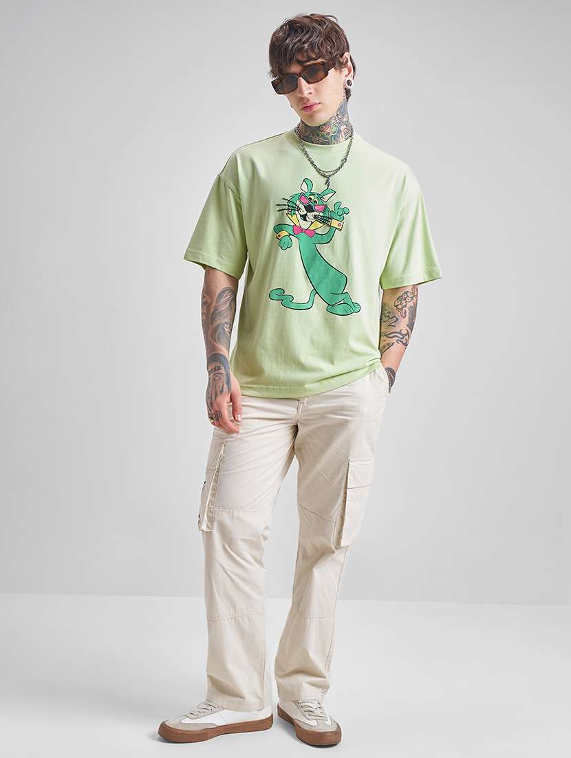 men green cotton plain t-shirt - 22469393 -  Standard Image - 5