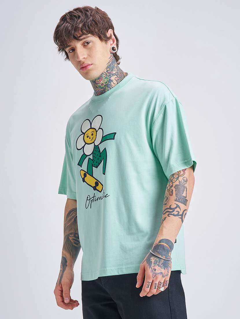 men green cotton plain t-shirt - 22469395 -  Standard Image - 3