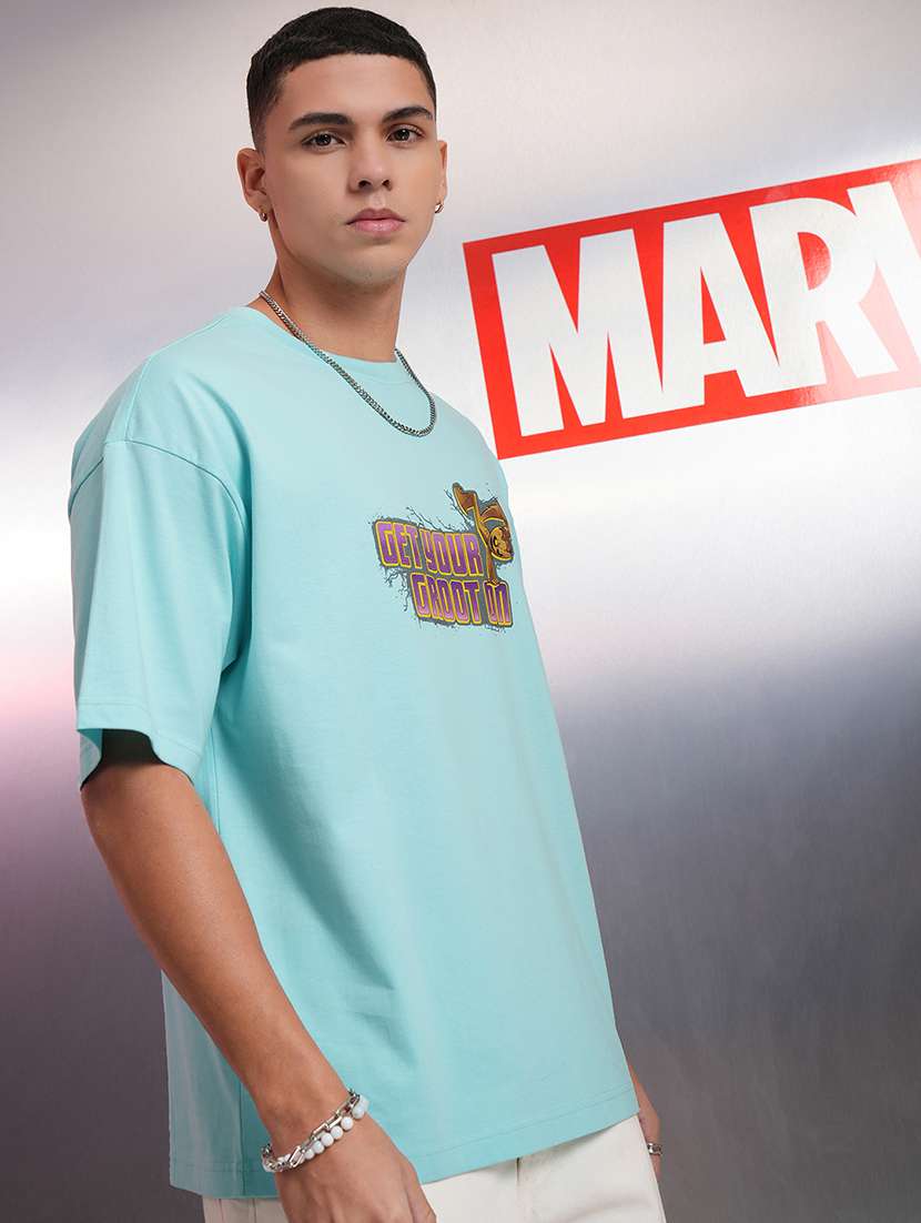 men blue cotton plain t-shirt - 22469430 -  Standard Image - 3