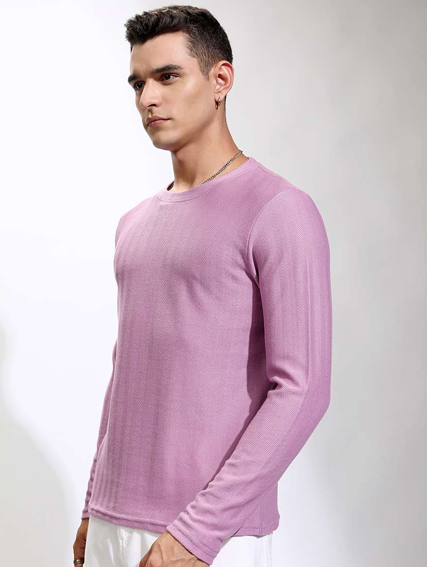 men self design long sleeve regular fit t-shirt - 22469432 -  Standard Image - 3