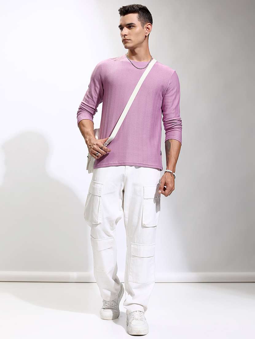 men self design long sleeve regular fit t-shirt - 22469432 -  Standard Image - 5