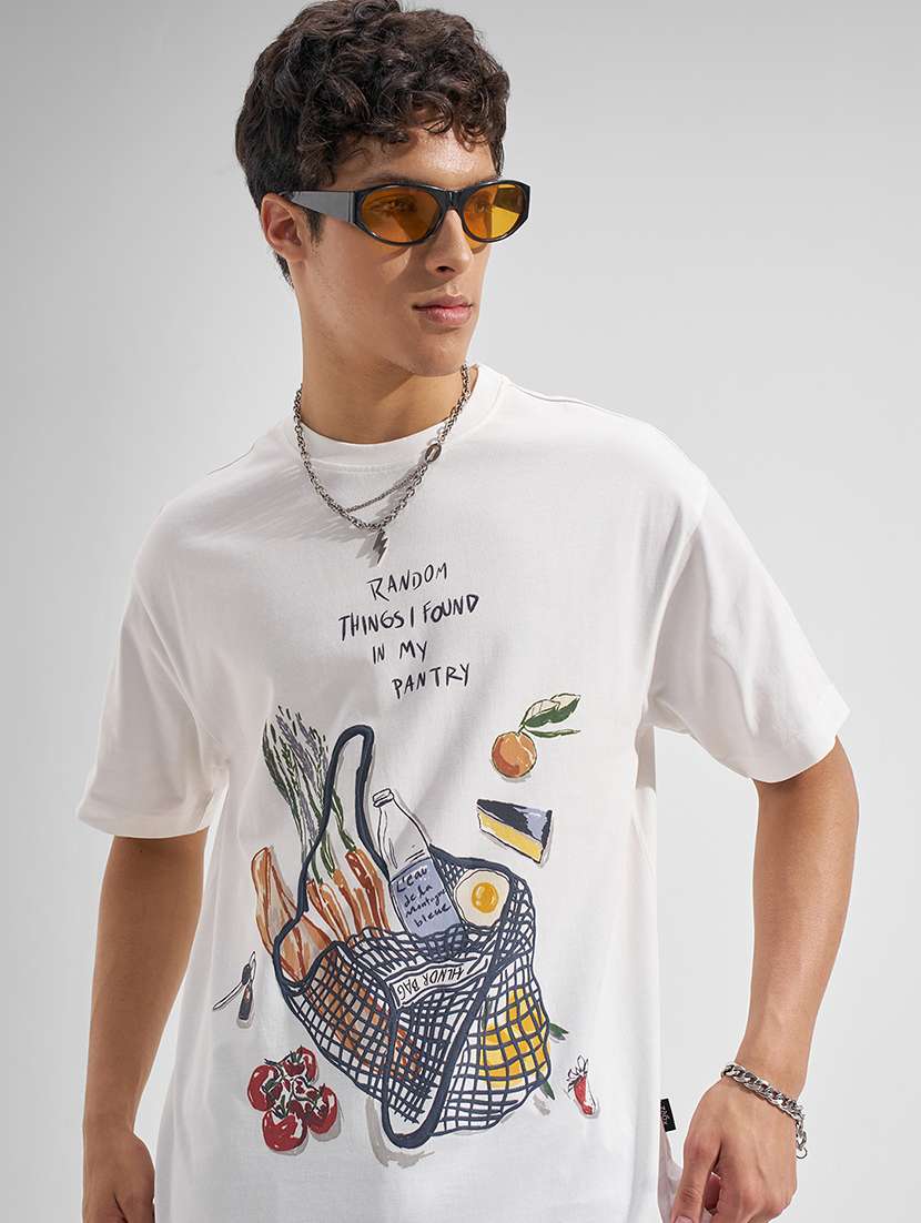 men printed short sleeve t-shirt
