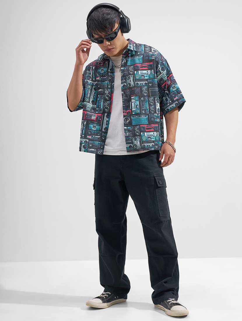 men collared short sleeve casual shirt - 22469628 -  Standard Image - 5