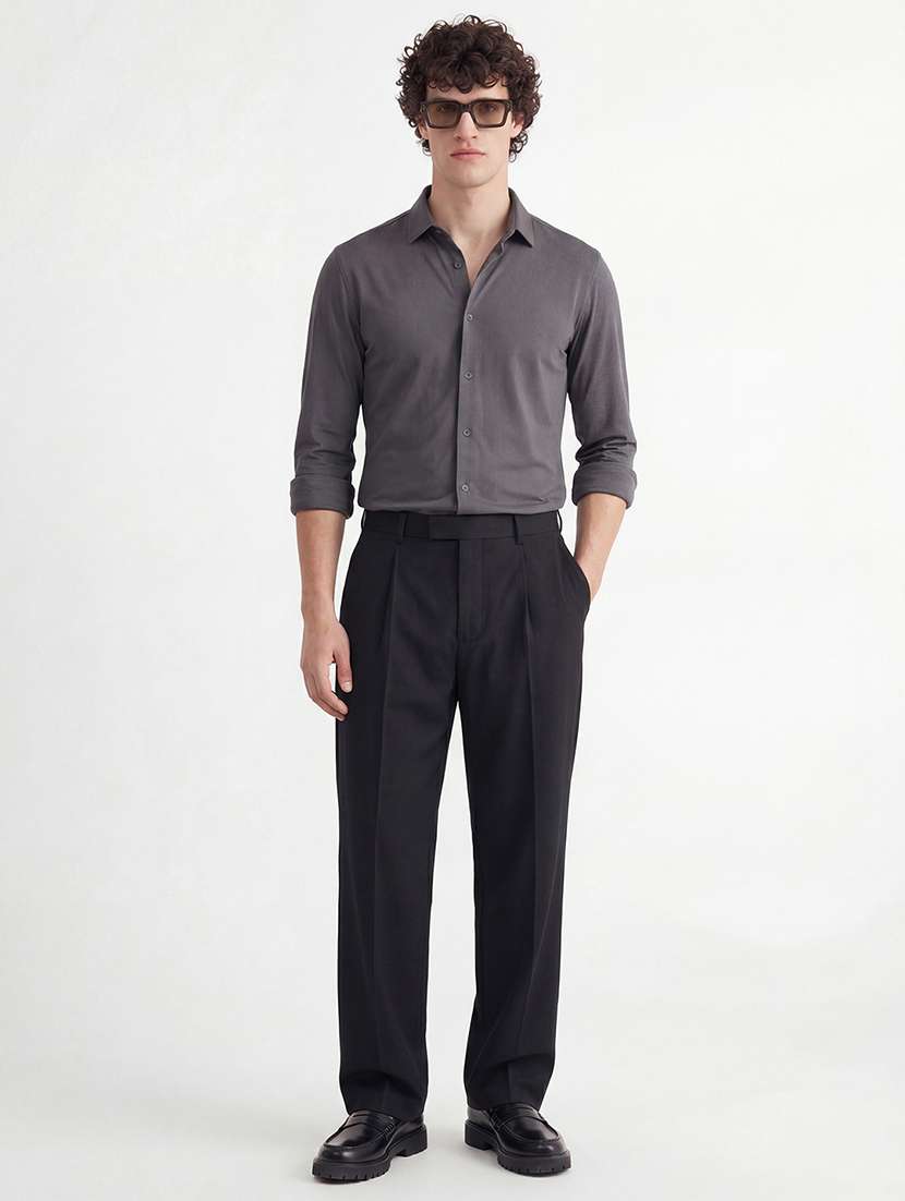 men collared long sleeve casual shirt - 22469650 -  Standard Image - 5