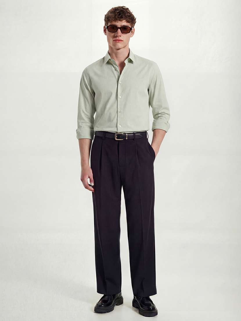 Men Collared Long Sleeve Casual Shirt - 22469661 -  Standard Image - 5