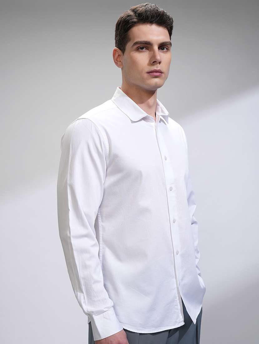 men collared long sleeve casual shirt - 22469702 -  Standard Image - 3