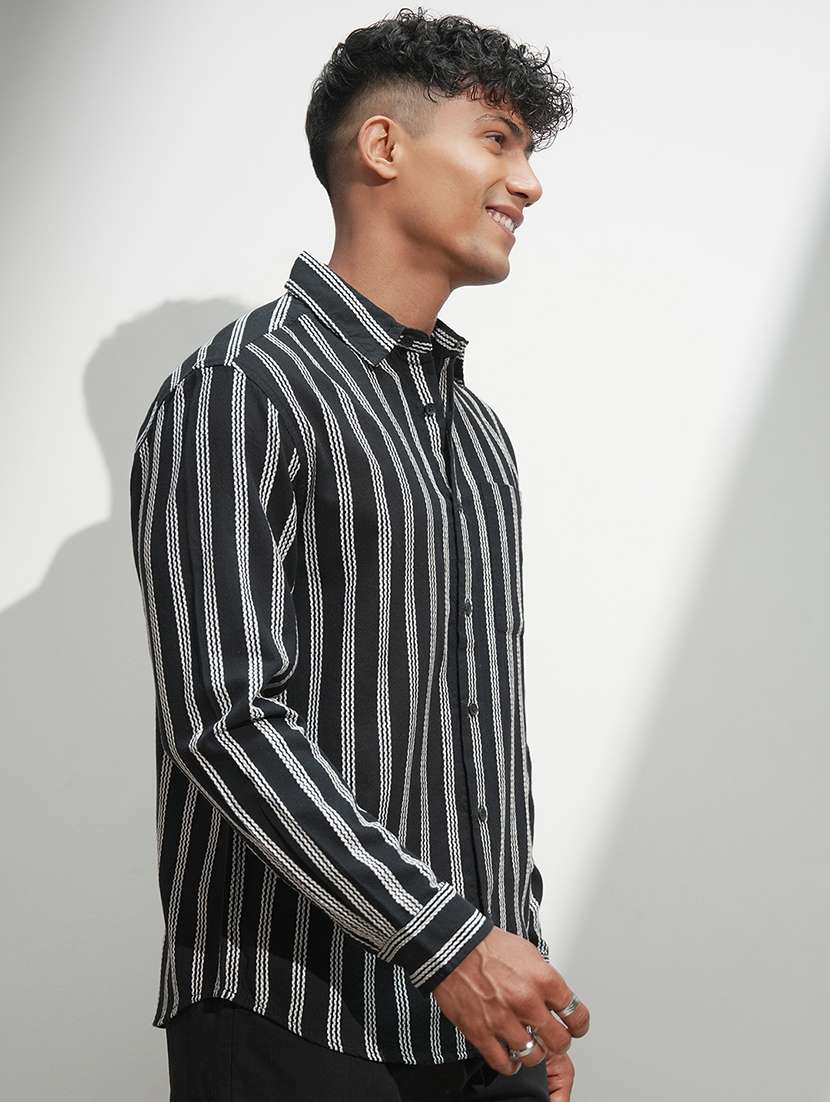 men collared long sleeve casual shirt - 22469744 -  Standard Image - 3