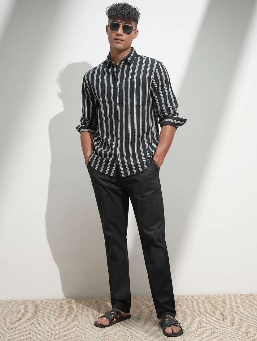 men collared long sleeve casual shirt - 22469744 -  Standard Image - 5