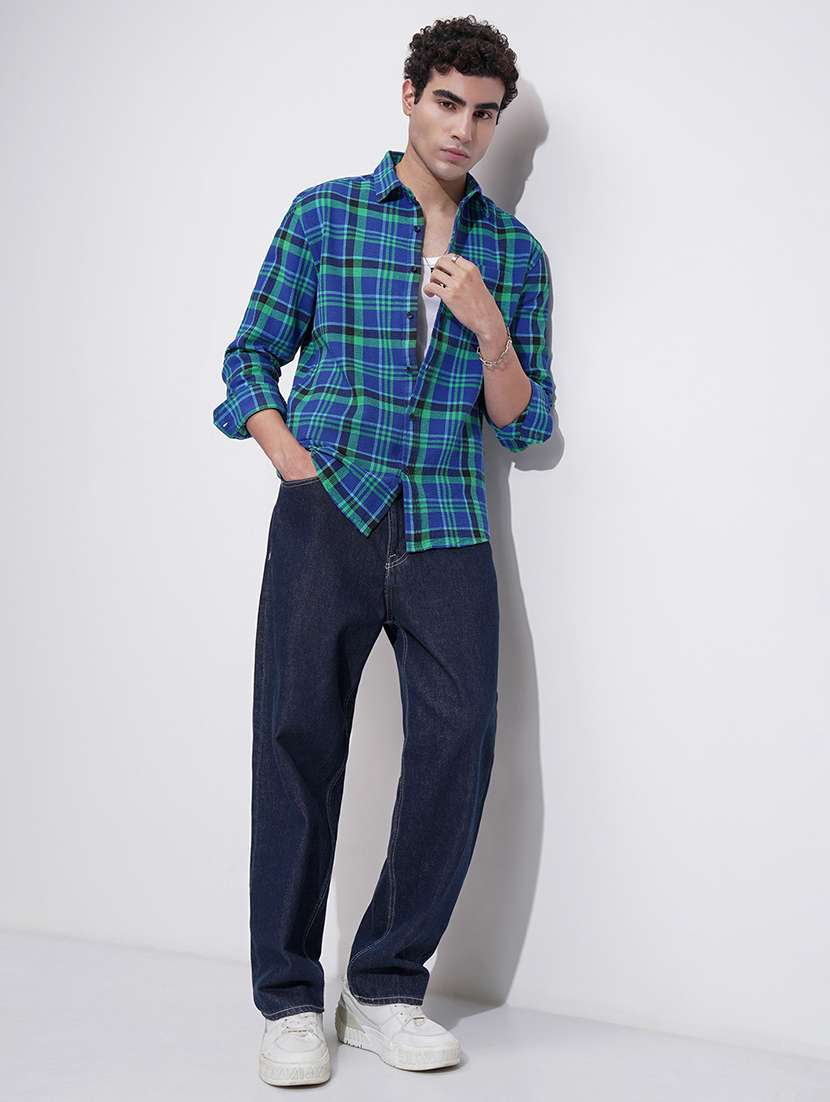 Men Checkered Long Sleeve Regular Fit Casual Shirt - 22469816 -  Standard Image - 5