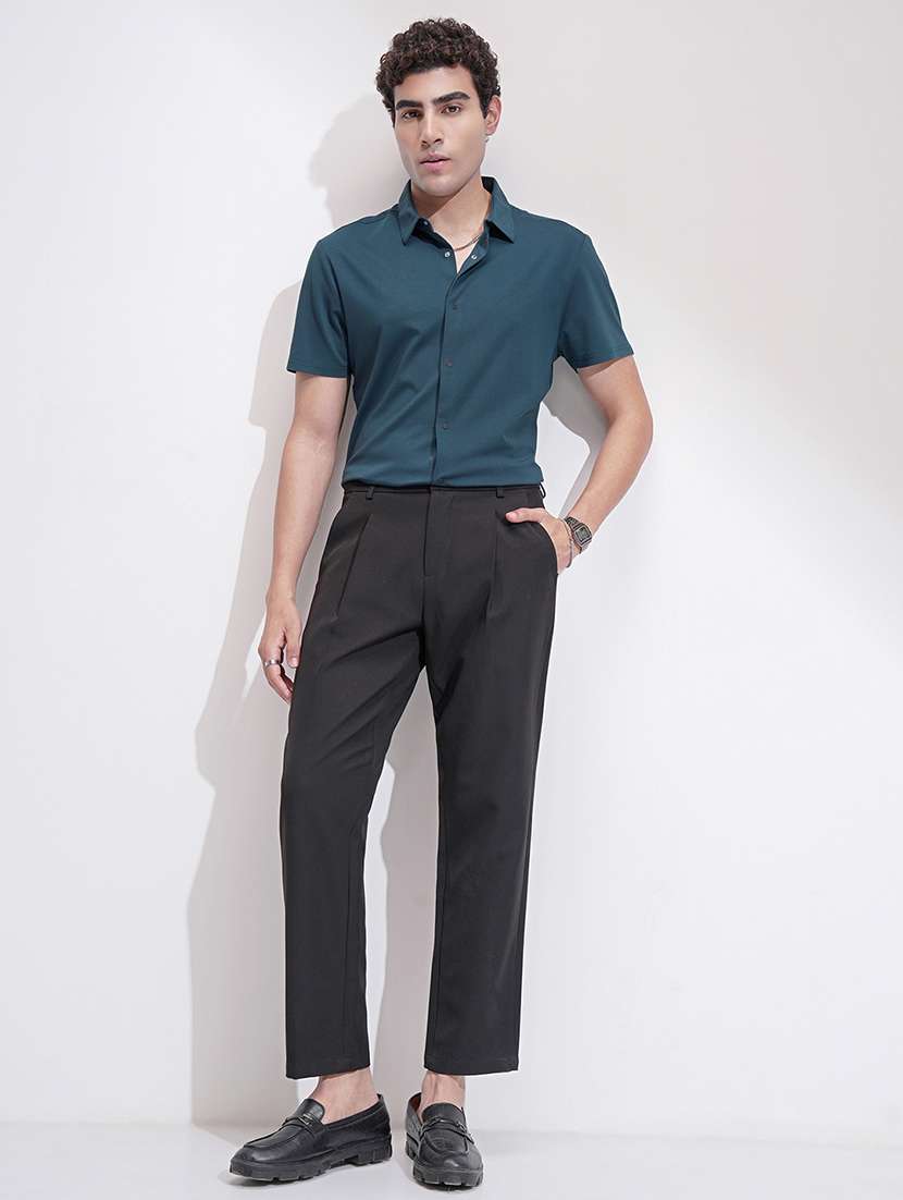 men solid short sleeve regular fit casual shirt - 22469822 -  Standard Image - 5