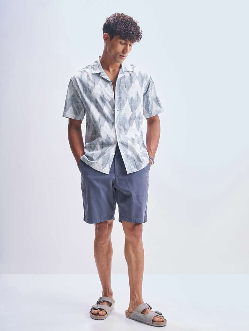 Men Printed Short Sleeve Regular Fit Casual Shirt - 22469986 -  Standard Image - 5