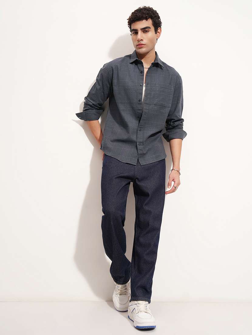 Men Checkered Long Sleeve Regular Fit Casual Shirt - 22470089 -  Standard Image - 5