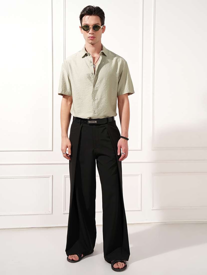 men self design short sleeve regular fit casual shirt - 22470157 -  Standard Image - 5