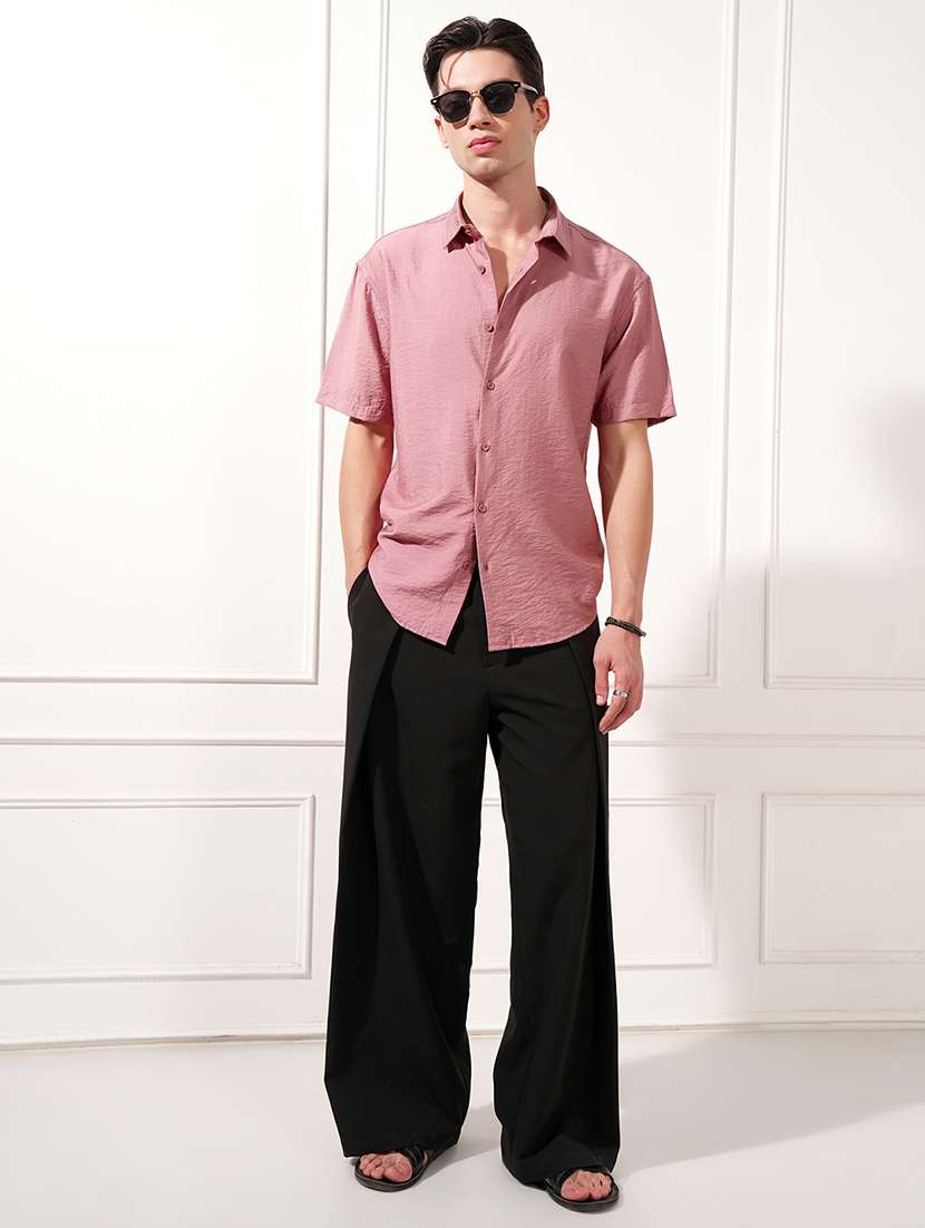 men self design short sleeve regular fit casual shirt - 22470158 -  Standard Image - 5