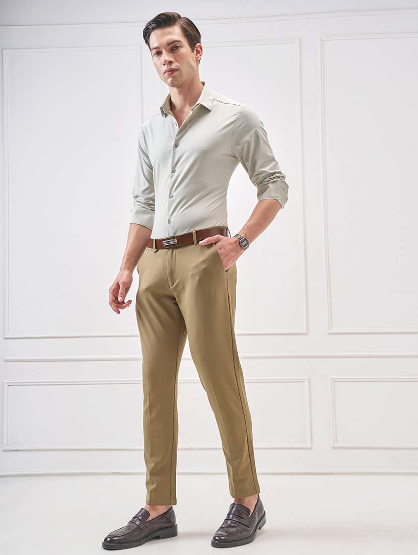 men solid long sleeve regular fit casual shirt - 22470277 -  Standard Image - 5