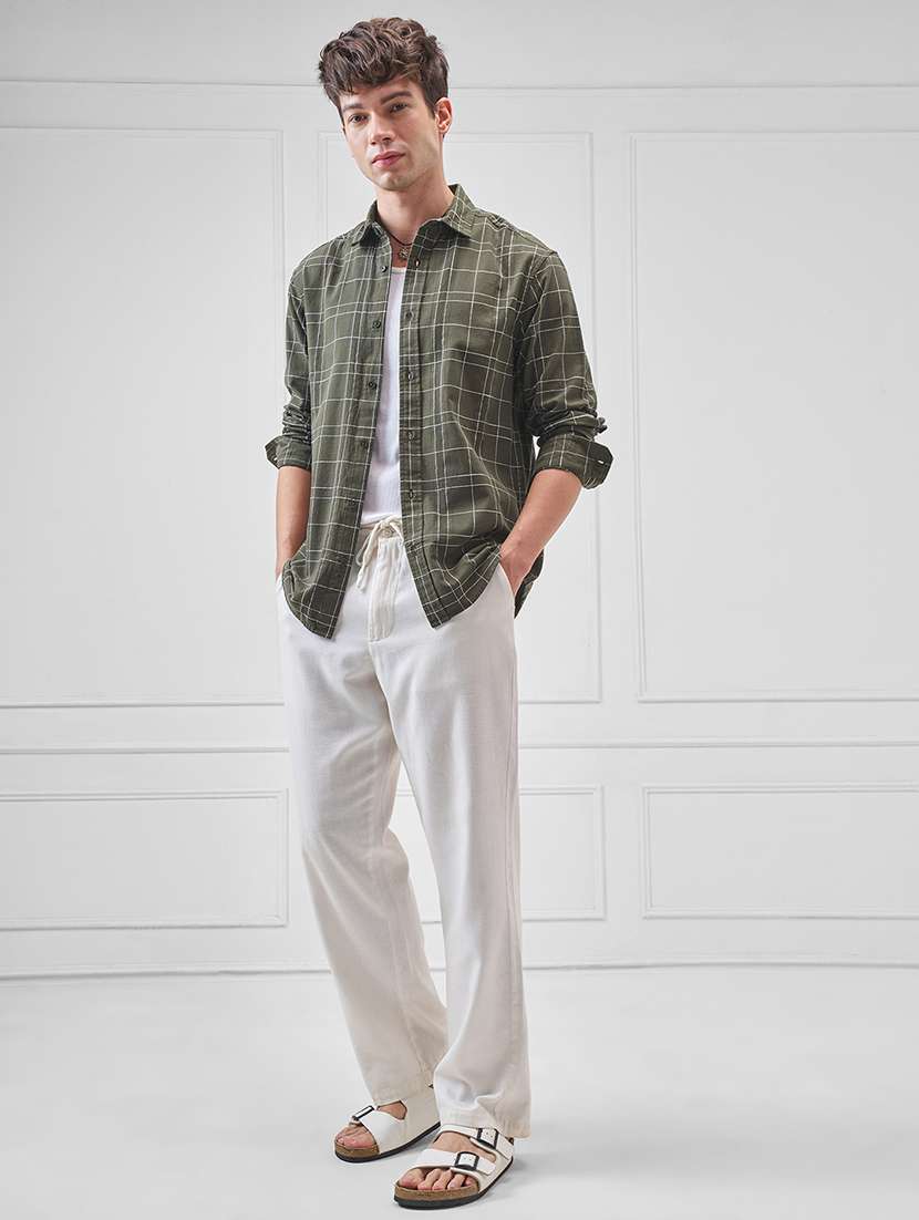 Men Checkered Long Sleeve Regular Fit Casual Shirt - 22470281 -  Standard Image - 5