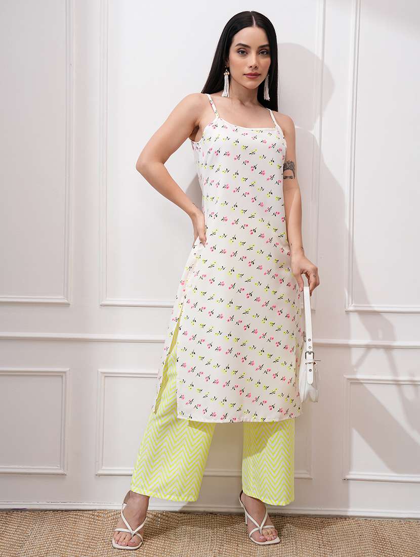 women off white kurta palazzo set set