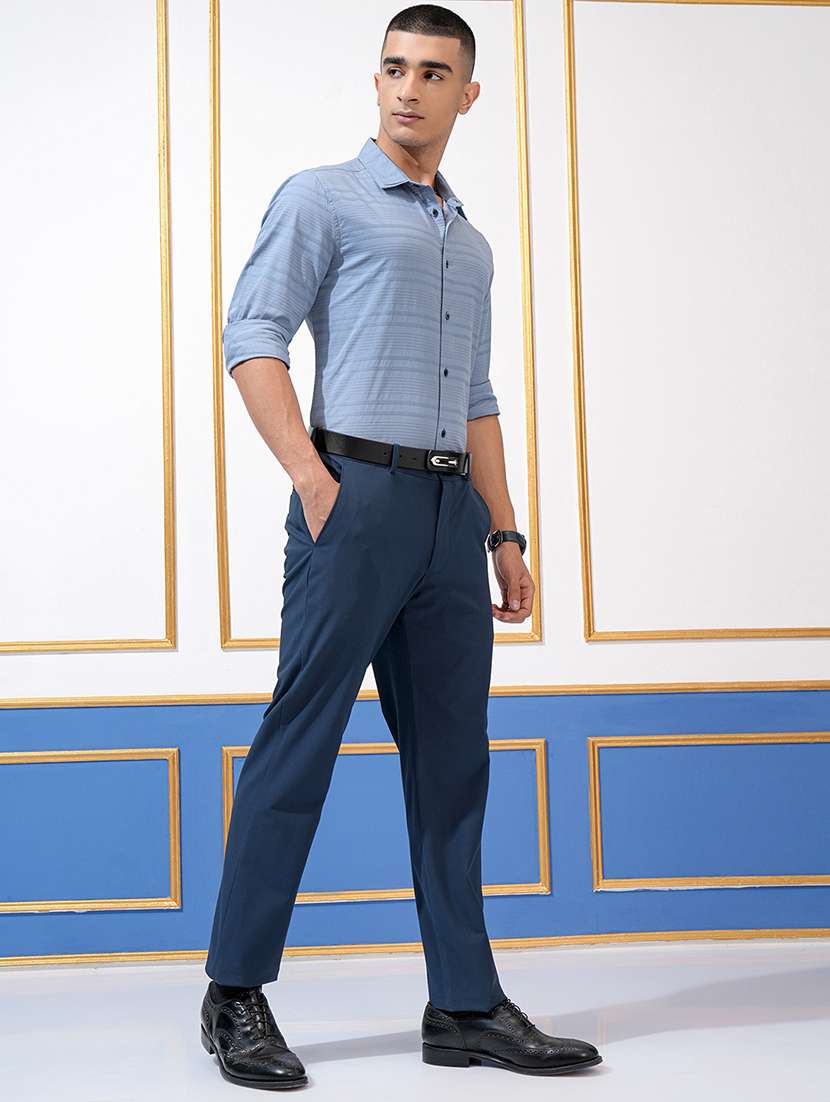 men self design long sleeve regular fit casual shirt - 22470472 -  Standard Image - 5