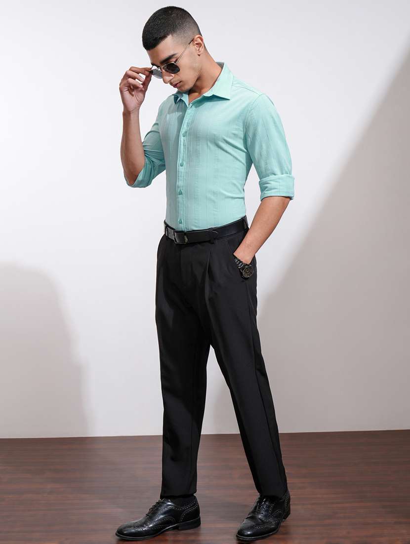 men self design long sleeve regular fit casual shirt - 22470484 -  Standard Image - 5
