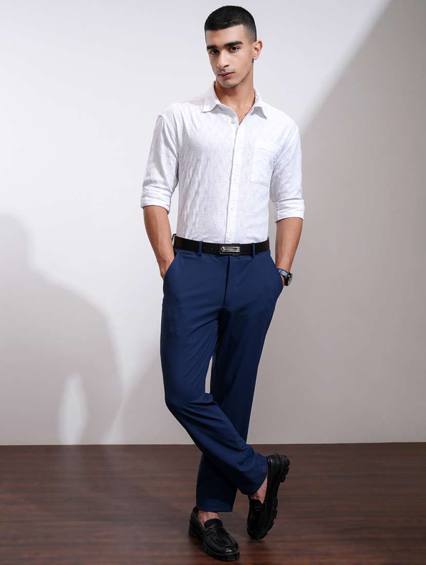 men self design long sleeve regular fit casual shirt - 22470485 -  Standard Image - 5