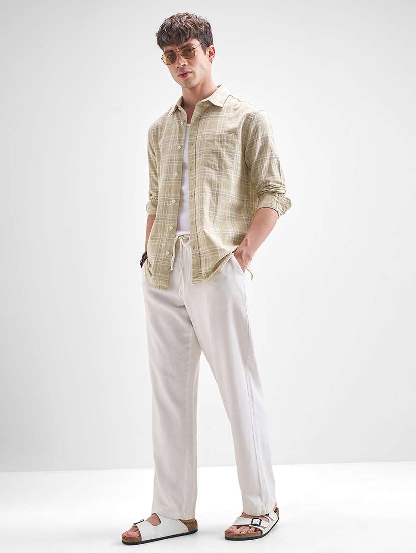 men checkered long sleeve regular fit casual shirt - 22470539 -  Standard Image - 5