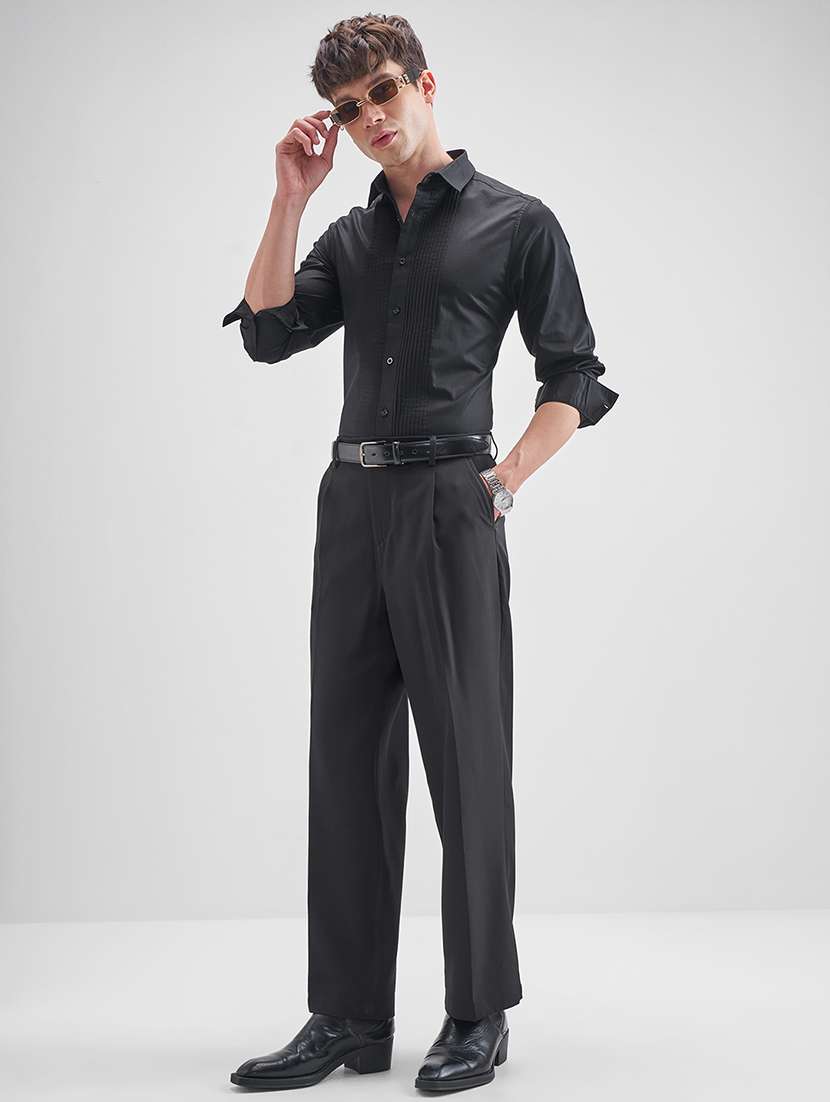 men solid long sleeve regular fit casual shirt - 22470544 -  Standard Image - 5