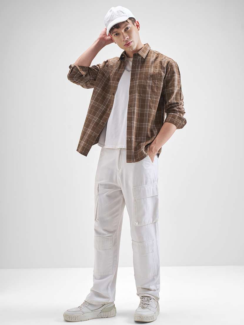 men checkered long sleeve regular fit casual shirt - 22470577 -  Standard Image - 5