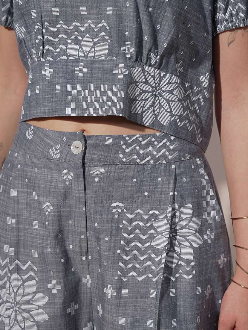 women printed cotton t-shirt & jogger co-ords - 22470678 -  Standard Image - 5