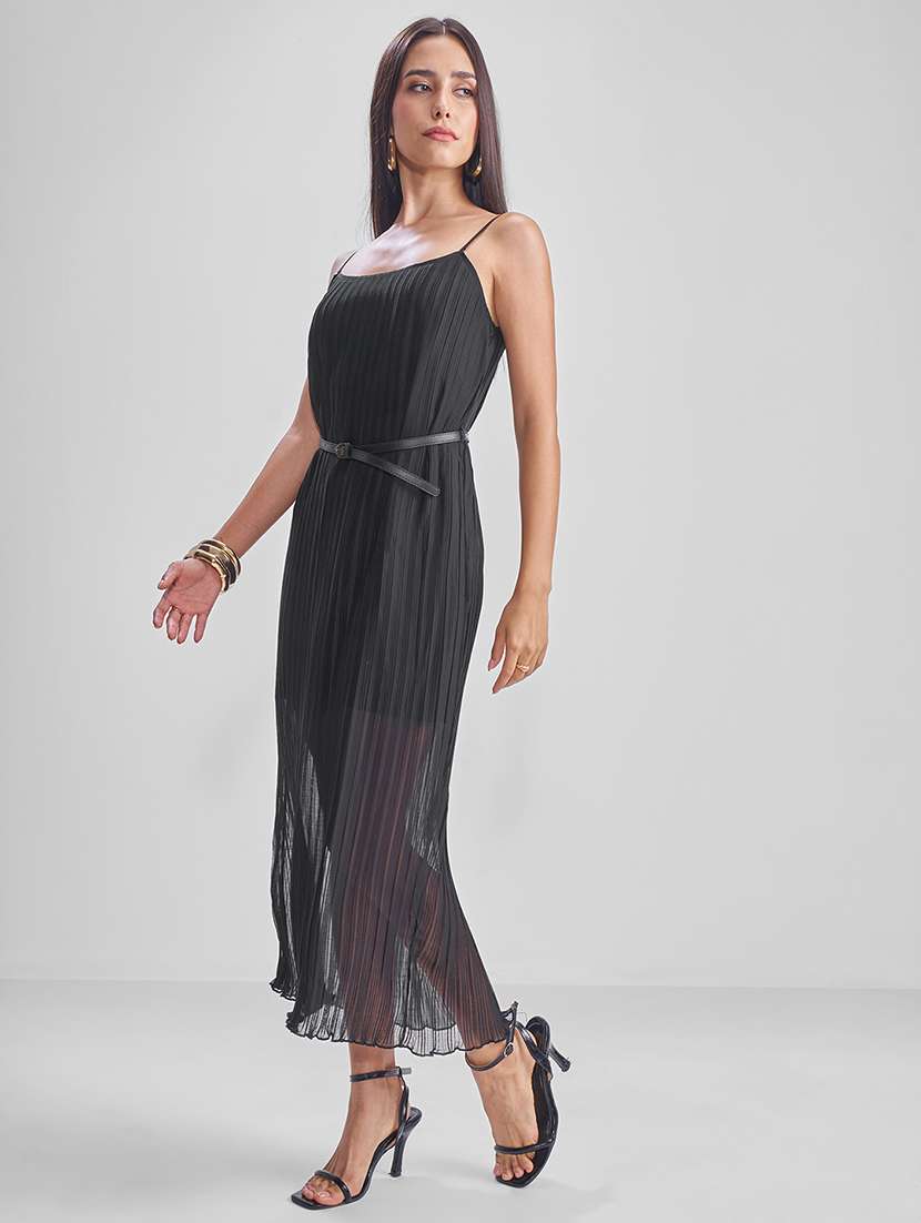 women black polyester sheath dress - 22470716 -  Standard Image - 5